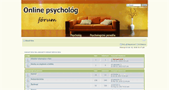 Desktop Screenshot of forum.onlinepsycholog.sk